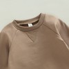 Toddler Baby Boy Clothes Solid Color Long Sleeve Crewneck Sweatshirt