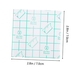 Healeved 100pcs Handheld Cosmetic Mixing Palette Mixing Plate for Makeup Foundation Blush Eyeshadow Lipstick for Professional and Personal Use