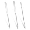 3 Pcs Metal Makeup Spatula Applicator Foundation Spatula Kit Stainless