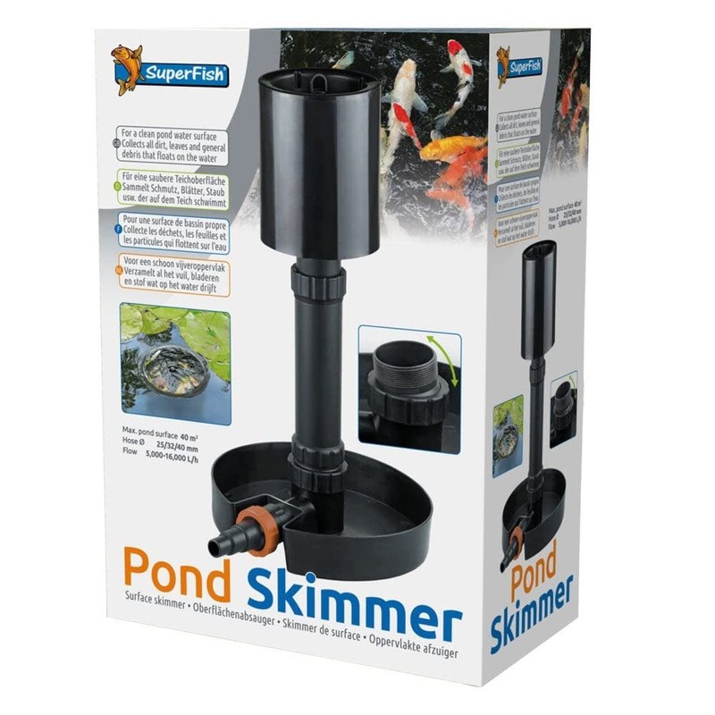 Superfish Pond Skimmer (8000-16000Lph) Clear Leaves Dirt Algae from Pond