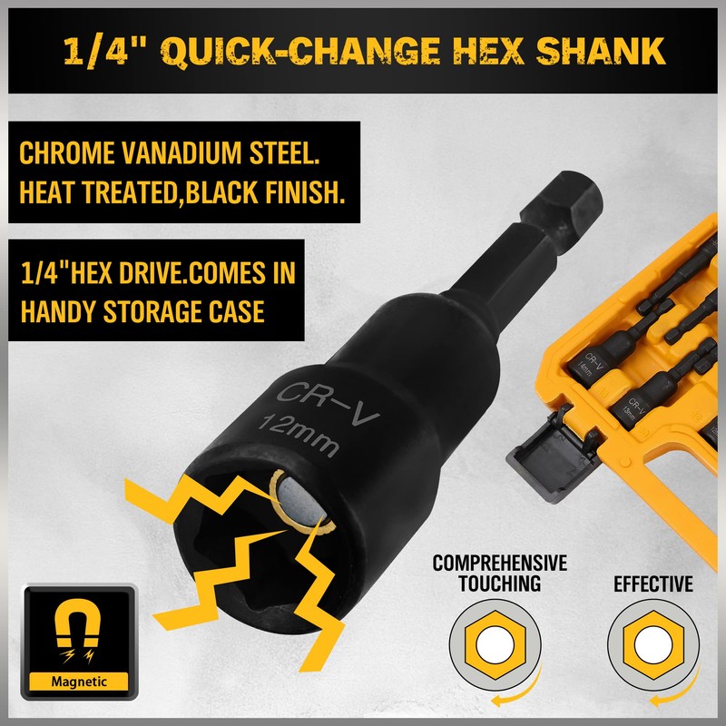 ELEAD 47-Piece Magnetic Nut Driver & Screwdriver Bit Set -