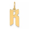 GlittersandGold 14KY Letter K Initial Pendant Bracelet Necklace