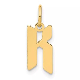 GlittersandGold 14KY Letter K Initial Pendant Bracelet Necklace