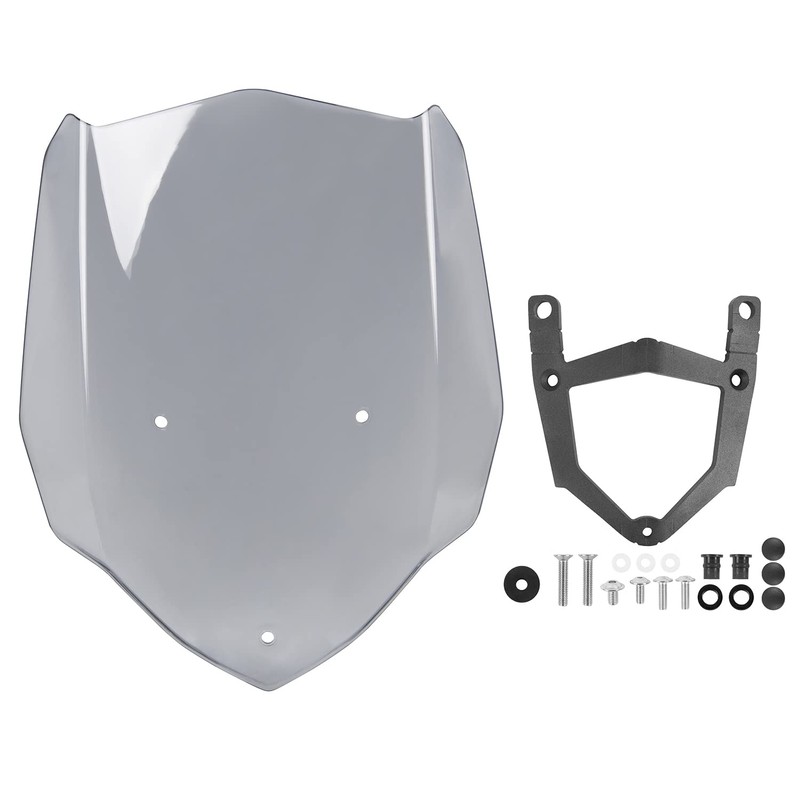 Lorababer Motorcycle Windshield Windscreen Shield Screen with Mounting Bracket Compatible