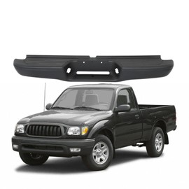LABLT Steel Rear Step Bumper Chrome Finishi Replacement for Tacoma 1995 1996 1997 1998 1999 2000 2001 2002 2003 2004 Replacement for TO1102215 2283598113