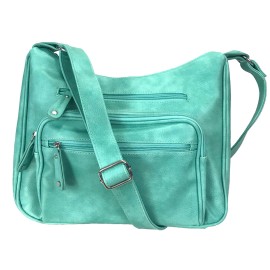 Zzfab Fashion Locking Concealed Carry Big Hobo Bag with CC Slots Black B822CC-TQ