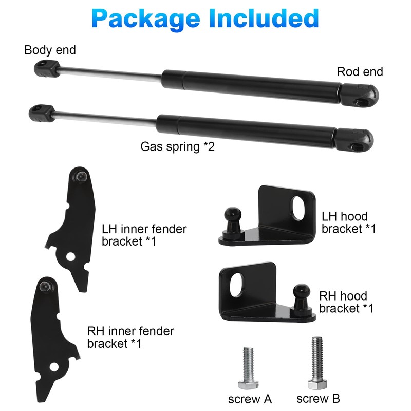 Hood Struts for Toyota Tacoma 2024-2025 & 4Runner 2025+ -