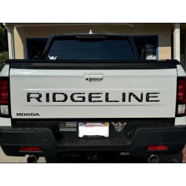AUTOCARIMAGE RAISED TAILGATE LETTERS for RIDGELINE 2024 2025 BLACK CAMO