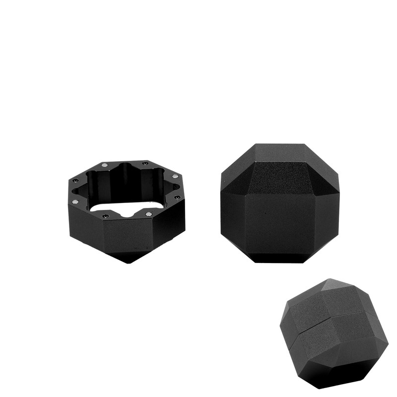 Pocket Billiard Chalk Holder Octagonal Mini Pool Cue Tip Chalk