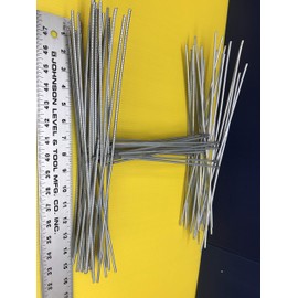 Yard Sign Stake 15 Inches, Pack of 50 Metal Stake 10 x 15 inch x 9Gauges Galvanized Metal Rod Wire Stake 15'' Tall and 10'' Wide, Bundles of 50 Pieces use with Corrugated Plastic Signs