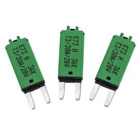 GLOSO Blade Fuses Car Fuses for Car, Motorhome, Boat, Motorcycle, Manual Reset, Pack of 3, 30A E73