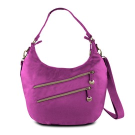 Travelon Convertible Hobo with RFID Protection - Magenta