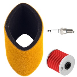 AHL Air Filter with Oil Filter Spark Plug set 11013-1275 Compatible with Kawasaki Bayou 220 300 250 KLF220 KLF300 KLF250 KLF220A KLF250A KLF300B KLF300C 4x4
