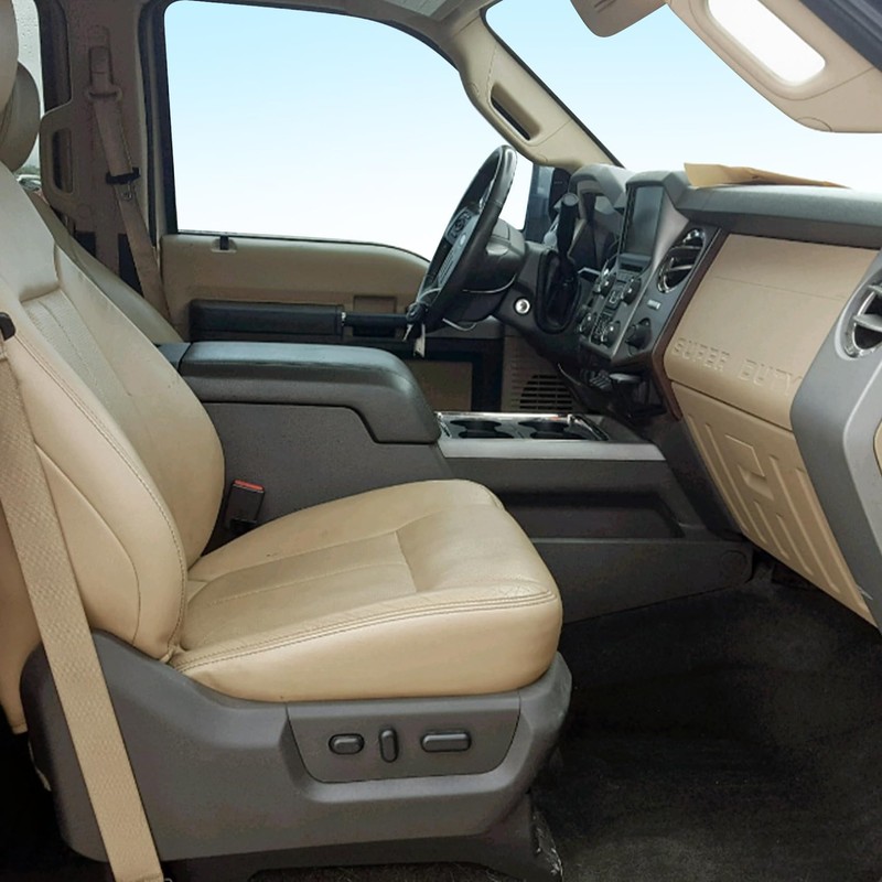Priprilod Tan Leather Passenger Side Bottom Replacement Seat Cover Compatible