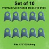 Core Logic Roll Cage Weld Tab kit 70 Tabs, Steel