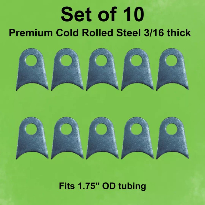 Core Logic Roll Cage Weld Tab kit 70 Tabs, Steel