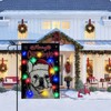 Christmas Garden Flag Lighted Xmas French Bulldog Flags for Outside