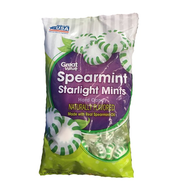 Great Value Starlight Mints Spearmint Hard Candy, 10 oz