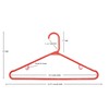NAHANCO Plastic Tubular Hangers - Shoulder Indents - 16 3/4"