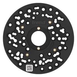 Trend Large Universal Plunge Router Sub-Base, 180mm, Enhanced Compatibility for 1/2 Inch Plunge Routers, UNIBASE/180