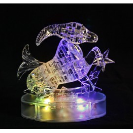 Graces Dawn® Crystal Twelve Constellations Deluxe 3D Puzzle Colorful Crystal Decoration (Capricorn)
