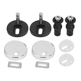 Yosoo Universal Toilet Seat Hinge Bolt Screw for Top Mount Toilet Seat Hinges, Expanding Rubber Top Nuts Screw Accessories, Toilet Seat Hinge Replacement Parts for Home Bathroom (Two Buckle)