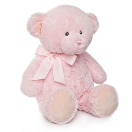 Teddy Bear 23 cm High Washable Soft Soft & Cuddly Animal for Baby from Birth/Plush Toy Gift Birth Christening Baby Shower Teddy Boy Girl 23 cm pink