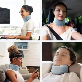 통풍형목보호대 목디스크보조기 목고정 거북목 견인기 Breathable Cervical Collar Neck Support Brace Disc Relief Traction