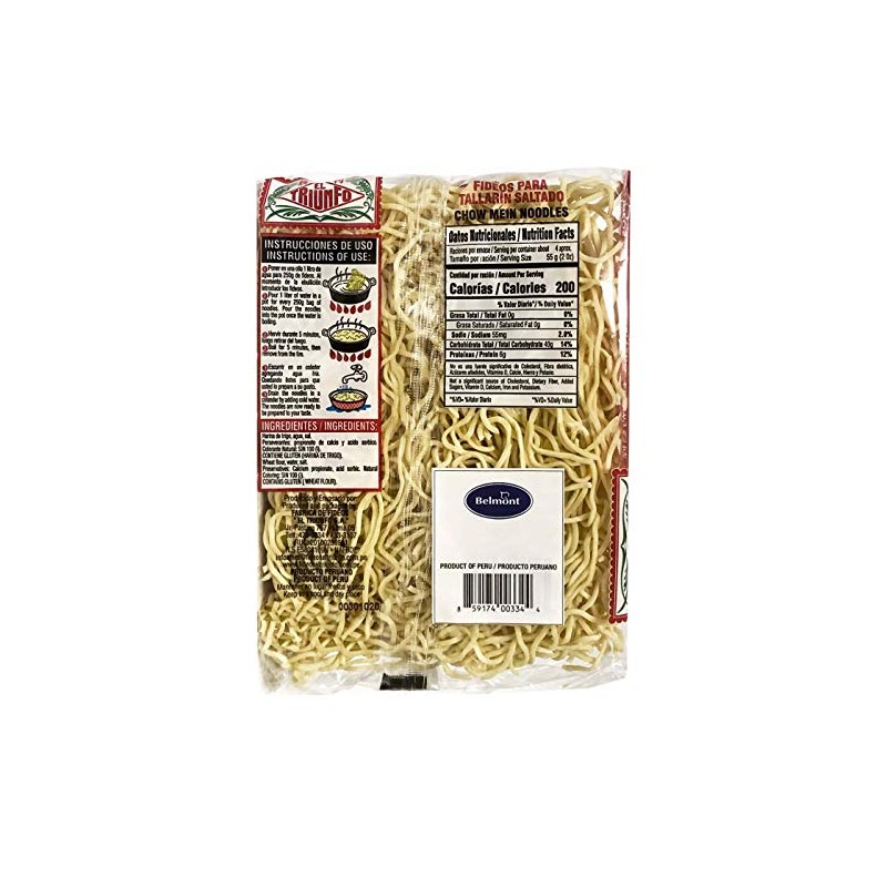 El Triunfo Fideos Chino para Tallarin Saltado Peruano | Peruvian