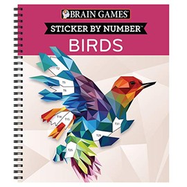 Brain Games - Sticker by Number: Birds (28 Images to Sticker)