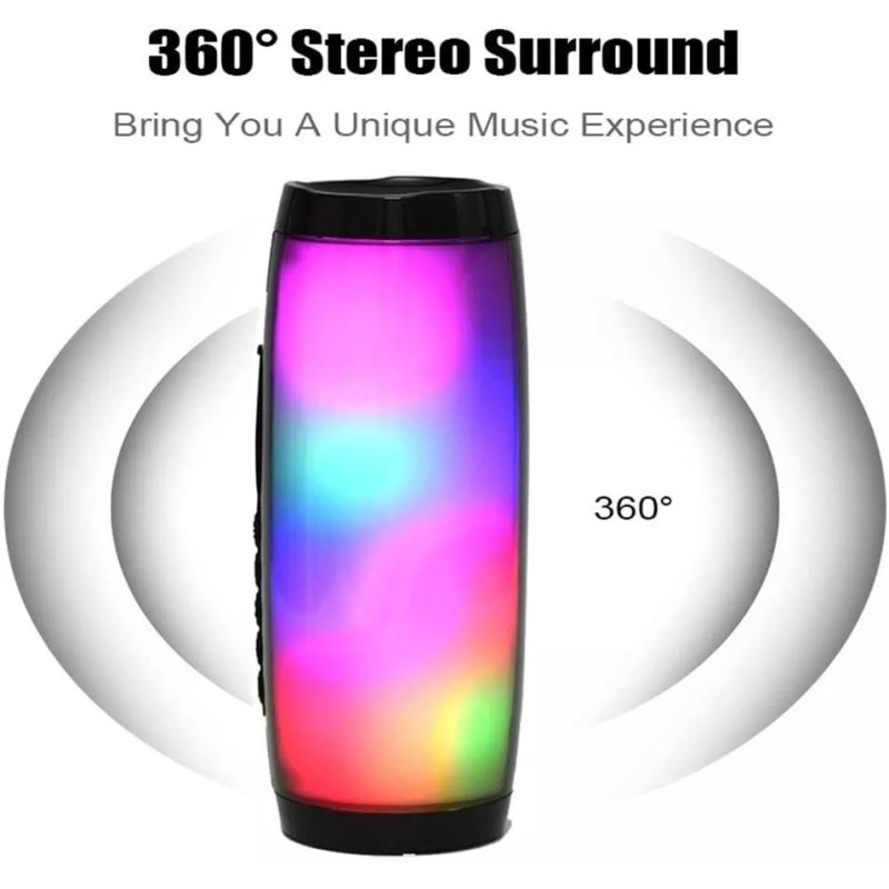 TG-157 Outdoor Mobile Waterproof LED Color Bluetooth Portable Speaker -
