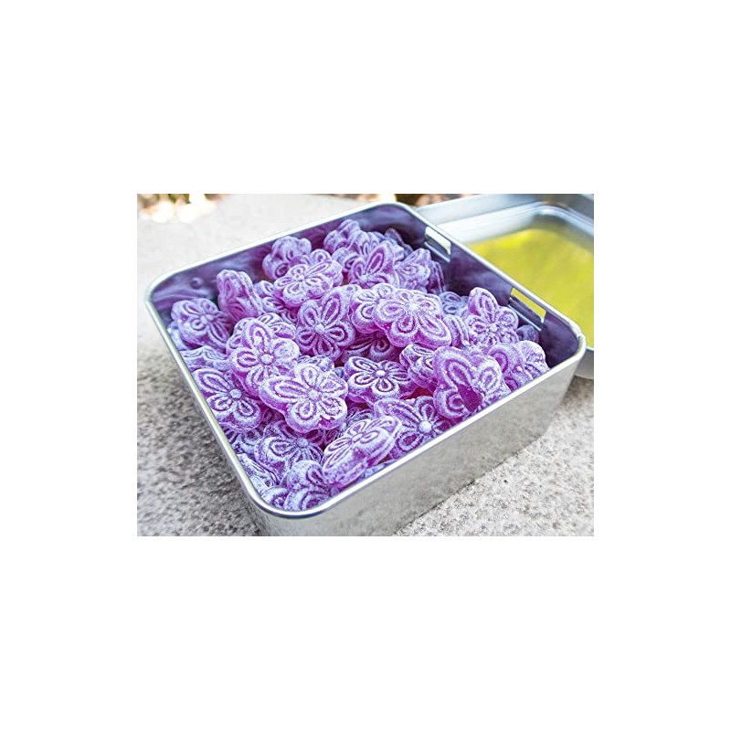 Happy Colours. Traditional Violet Candies in Madrid Plaza Mayor gift