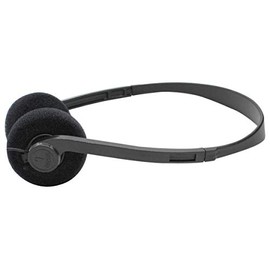 SoundLAB Lightweight Stereo Headphones With Black Pads