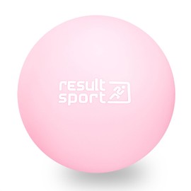 ResultSport Lacrosse Fascia Ball Massage Ball for Plantar Fasciitis, Foot Massage, Trigger Point Massage, Deep Tissue, Myofasic Relief (Pink)