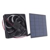 5W Solar Panel Fan Eco Friendly Low Noise Compact Portable