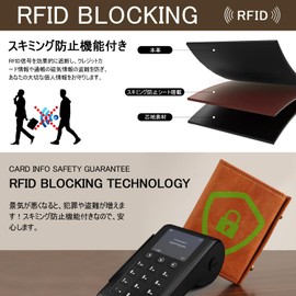 Kcnoss Men's Compact Wallet, Bifold Wallet, Italian Leather, Pueblo, Genuine Leather, Small Wallet, Mini Wallet, Box-shaped Coin Purse, L-Shaped, Box-Shaped, Compact, Large Capacity, Anti-Theft