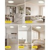 4Pack 12 Inch Dimmable LED Flush Mount Ceiling Light Panel,24W