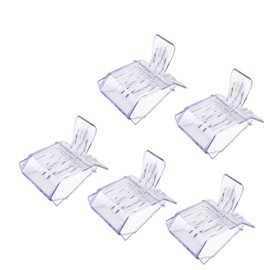 Flexzion Queen Bee Cage (5 pcs) Transparent Plastic Clip Catcher Trap Box Beekeeping Tool for Beekeepers