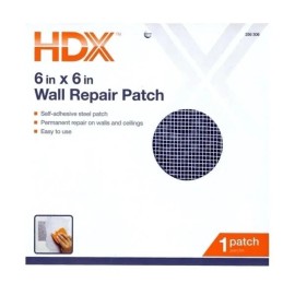 HDX Pack Of 12 HDX Drywall 6 inch x 6 inch Wall Repair Patch 6x6