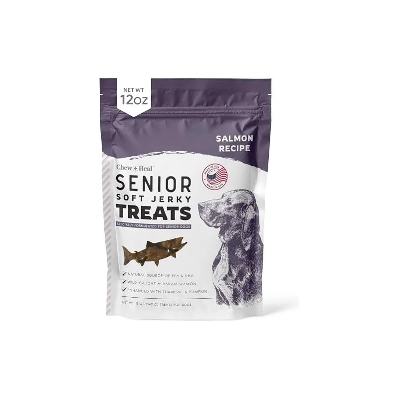 Golosinas De Salmón Para Perros Mayores 12 Oz De Suplemento