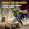 BOLTRISE 12 Inch Cordless Brushless Electric Chainsaw, 2 × 4.0Ah