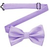 DonDon Men's Handmade Silk Look Bow Tie 12 x 6