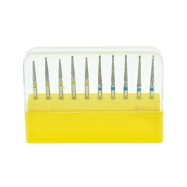 Kit 10 Fresas de Diamante Ultra Fino Punta de Lapiz Dental, Limpieza y Pulido Bucal