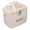 Insulated Lunch Bag Embroidered Bear Waterproof Leakproof Adjustable Straps Lunch