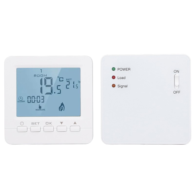 Programmable Thermostat RF Wireless Smart Flame Retardant Electric Heating Temperature