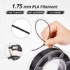 AMOLEN Silk 3D Printer Filament Bundle, PLA Filament 1.75mm Pack,