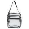 Clear Messenger Bag PVC Waterproof Visible Zipper Design Crossbody Tote