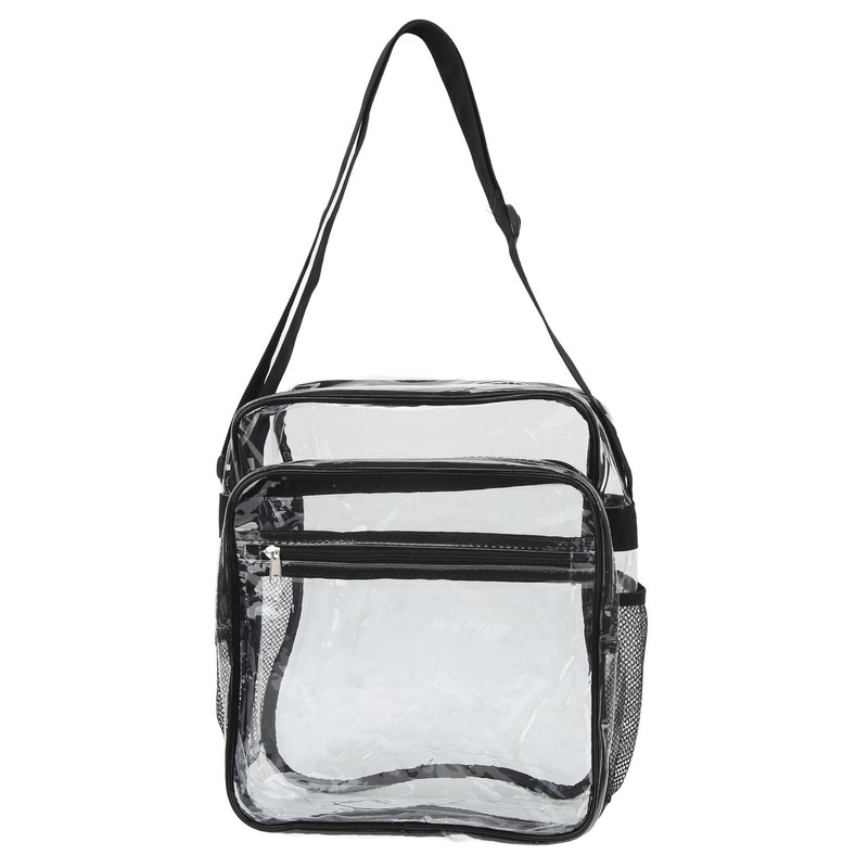 Clear Messenger Bag PVC Waterproof Visible Zipper Design Crossbody Tote