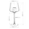 Luxbe - Crystal Wine Glasses 20.5-ounce, Set of 4 -