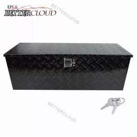 Bettercloud 44X15X15 Inch Black Aluminum Tool Box Truck Car Trailer Pickup Underbody Toolbox